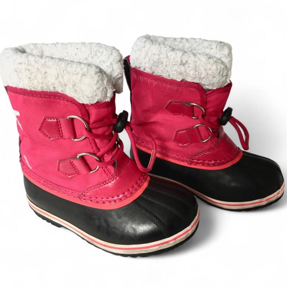 Sorel pink black waterproof